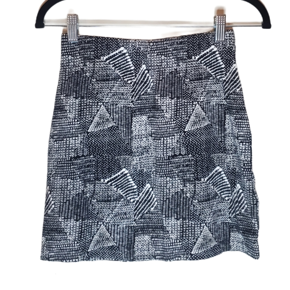 MADEWELL Geometric Print Mini Skirt